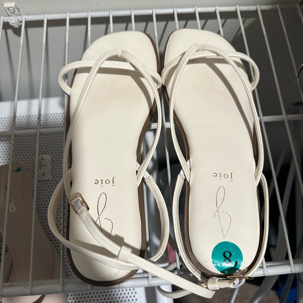 Joie Women's Cream Strappy Sandals